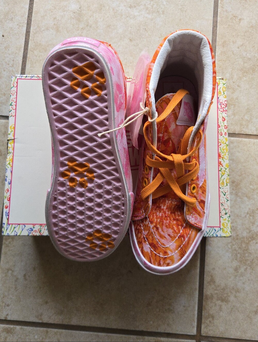 Vans Sk8 Hi Dx Women Size 5 Collina Strada Swirl Multicolor Canvas 062026 - Picture 4 of 7